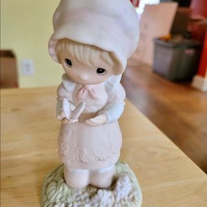 Precious Moments little girl with butterfly